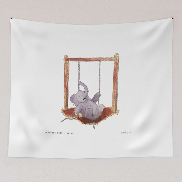 Item preview, Inktober 2019 "swing" designed and sold by Ashleigh O'Lynn.