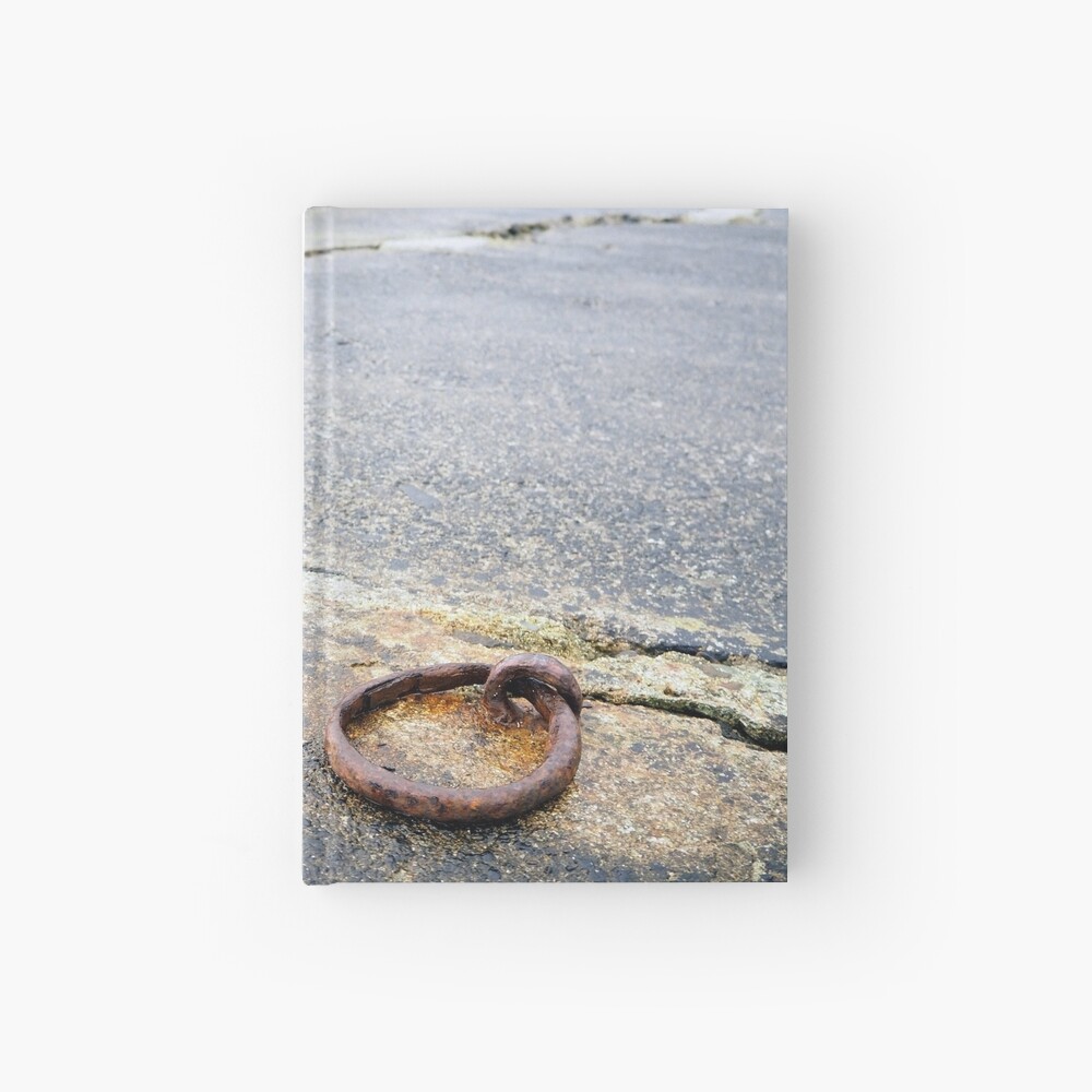 mooring on a deserted wharf Hardcover Journal