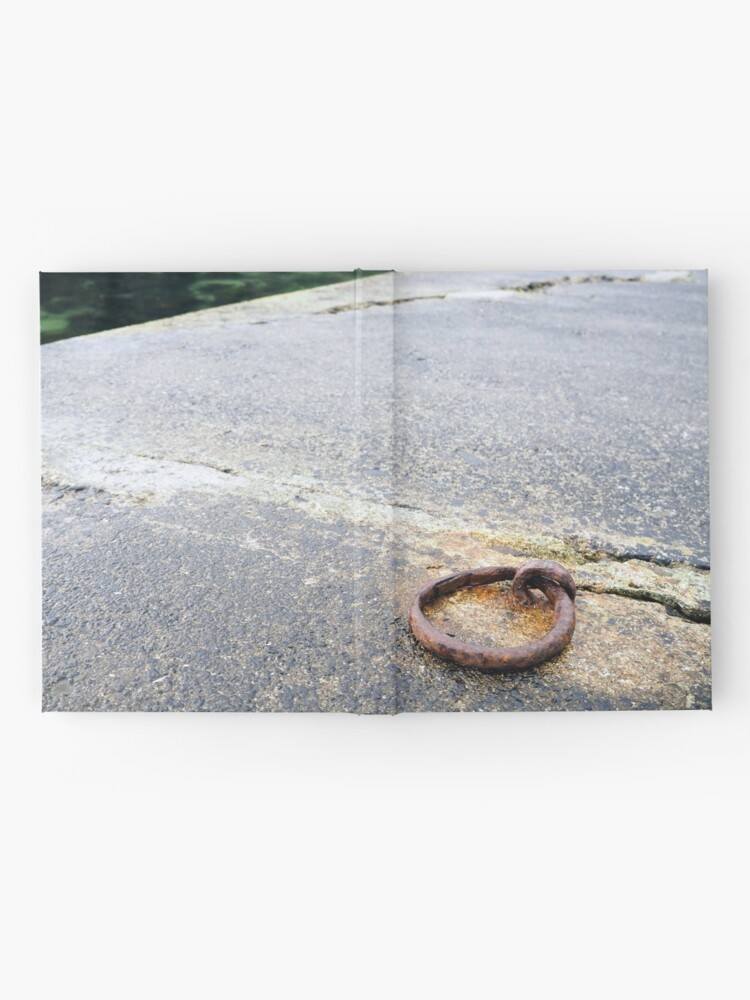 Alternate view of mooring on a deserted wharf Hardcover Journal