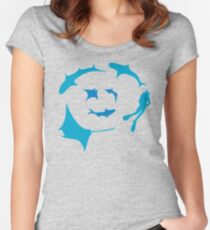 'Circling' - T-shirt for dive gods :) Women's Fitted Scoop T-Shirt