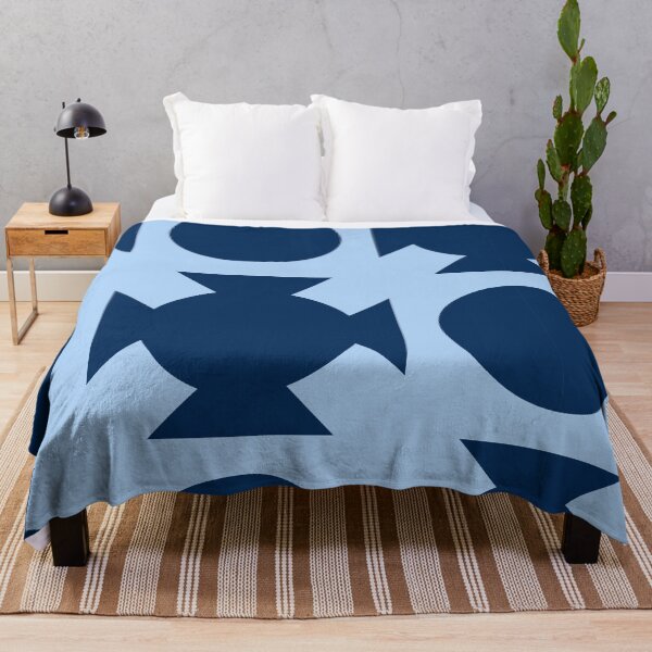 Item preview, Blue Geometric Abstract Color Block Pattern designed and sold by MclaughlinGifts.
