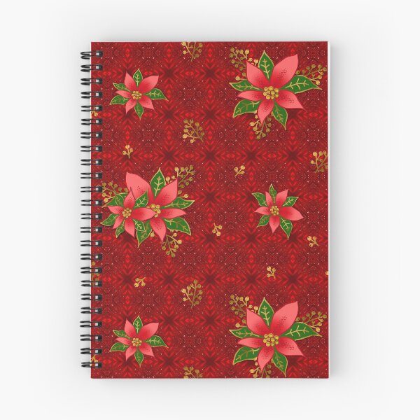 Item preview, Christmas Poincettia, Red Seamless Floral Pattern designed and sold by floraaplus.