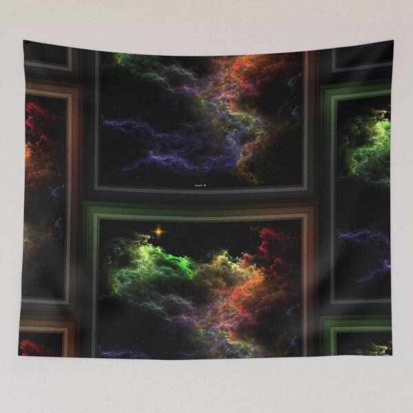 Item preview, Art Stucco Mosaic Nebula Cluster Fractal Spacescape designed and sold by Xzendor7 Digital Art Creations.