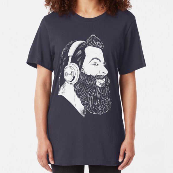 BearBull - White lines Slim Fit T-Shirt