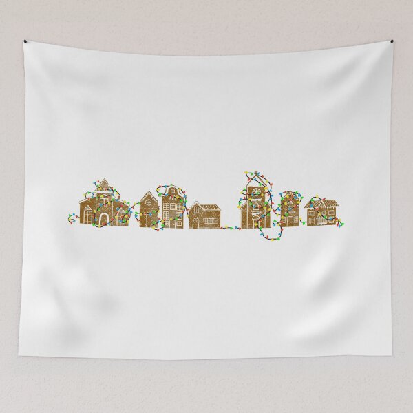 Item preview, Gingerbread Village Wrapped Lights designed and sold by Mwit.
