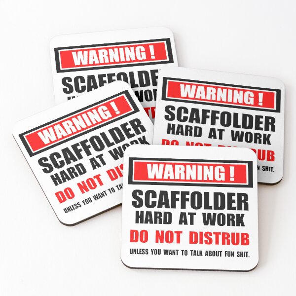 Item preview, Scaffolder; Fun Shit; designed and sold by StickerApe.