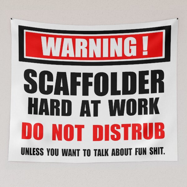 Item preview, Scaffolder; Fun Shit; designed and sold by StickerApe.