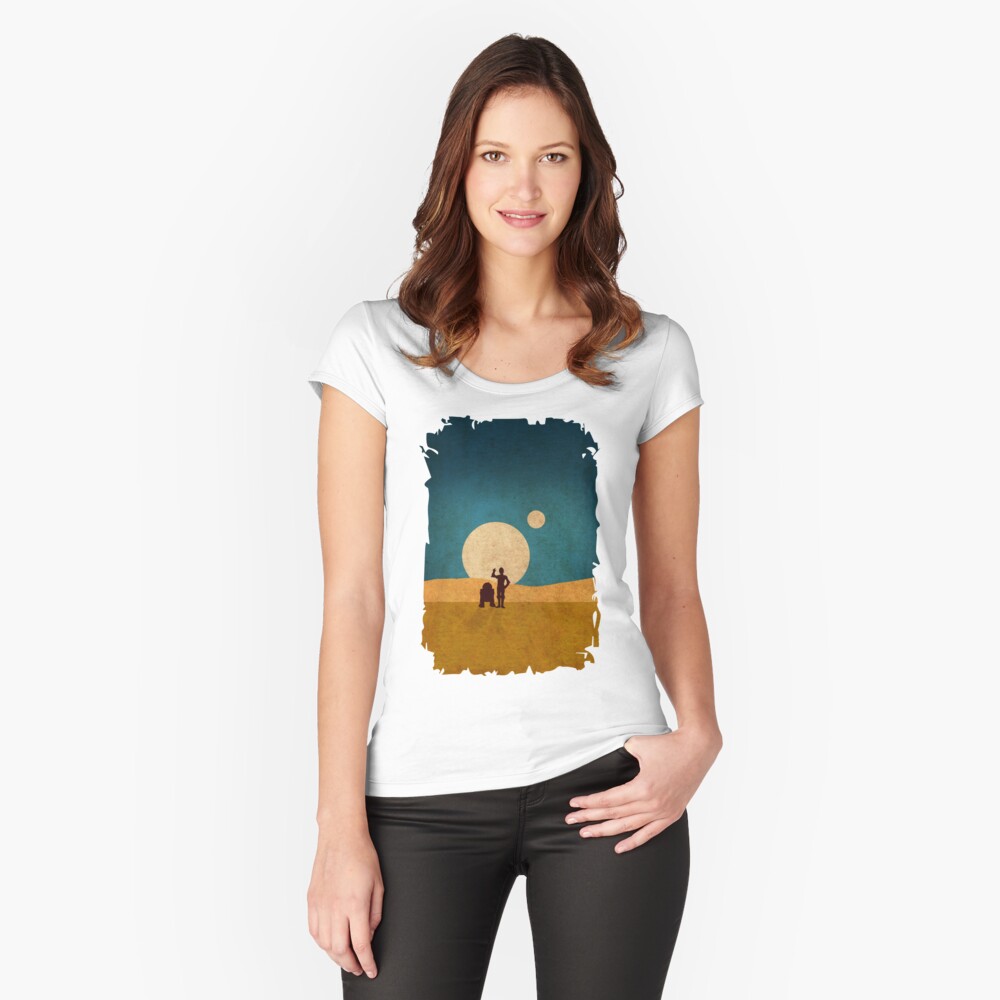 Item preview, Fitted Scoop T-Shirt designed and sold by popartmusic.