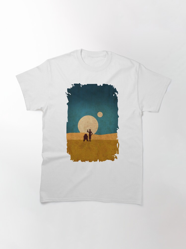 Thumbnail 3 of 7, Classic T-Shirt, Droids In The Dunes designed and sold by popartmusic.