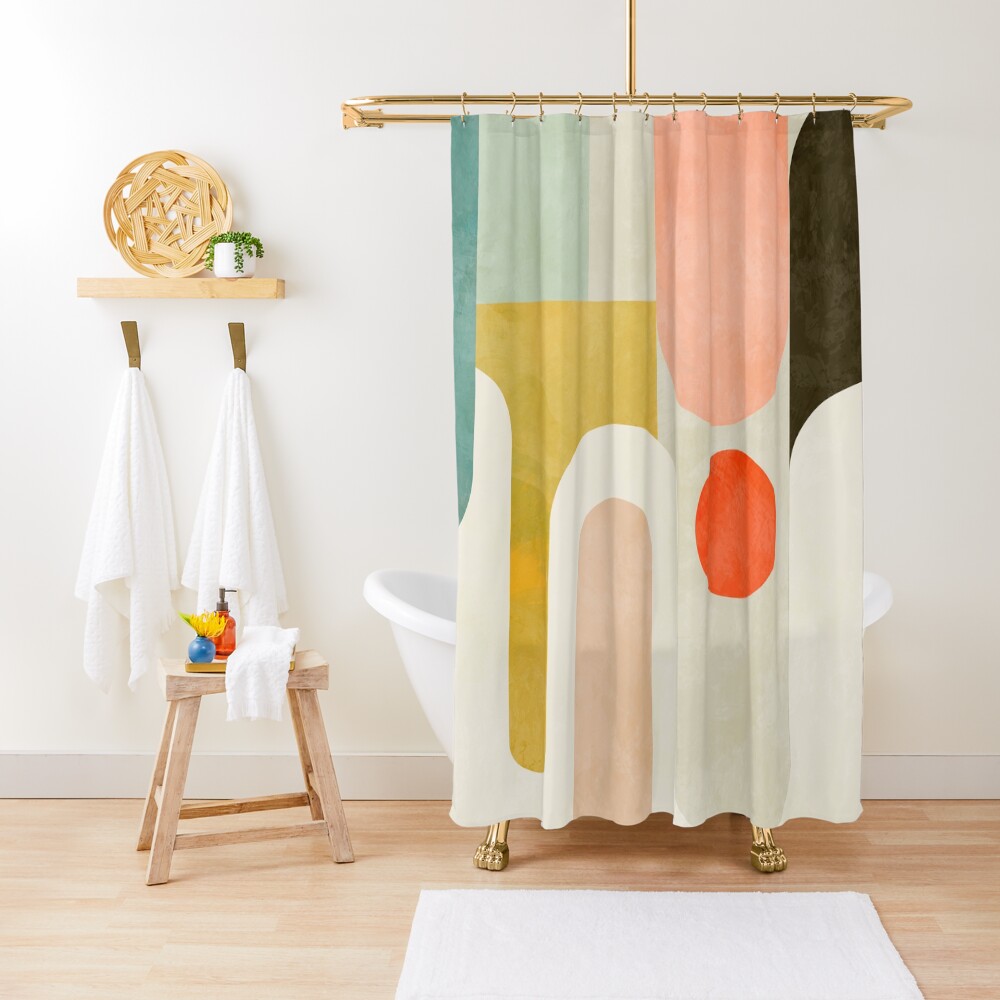 Geometry shapes abstract 9 Shower Curtain
