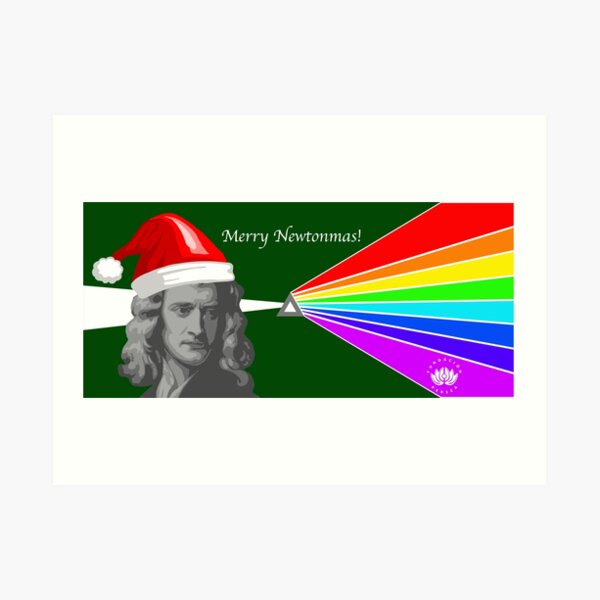 Merry Newtonmas Art Print