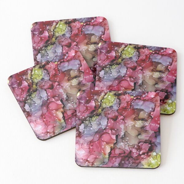 Item preview, Plum Beautiful: Original Abstract Alcohol Ink Painting designed and sold by herzart.