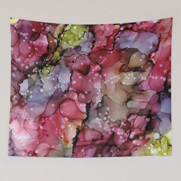 Item preview, Plum Beautiful: Original Abstract Alcohol Ink Painting designed and sold by herzart.