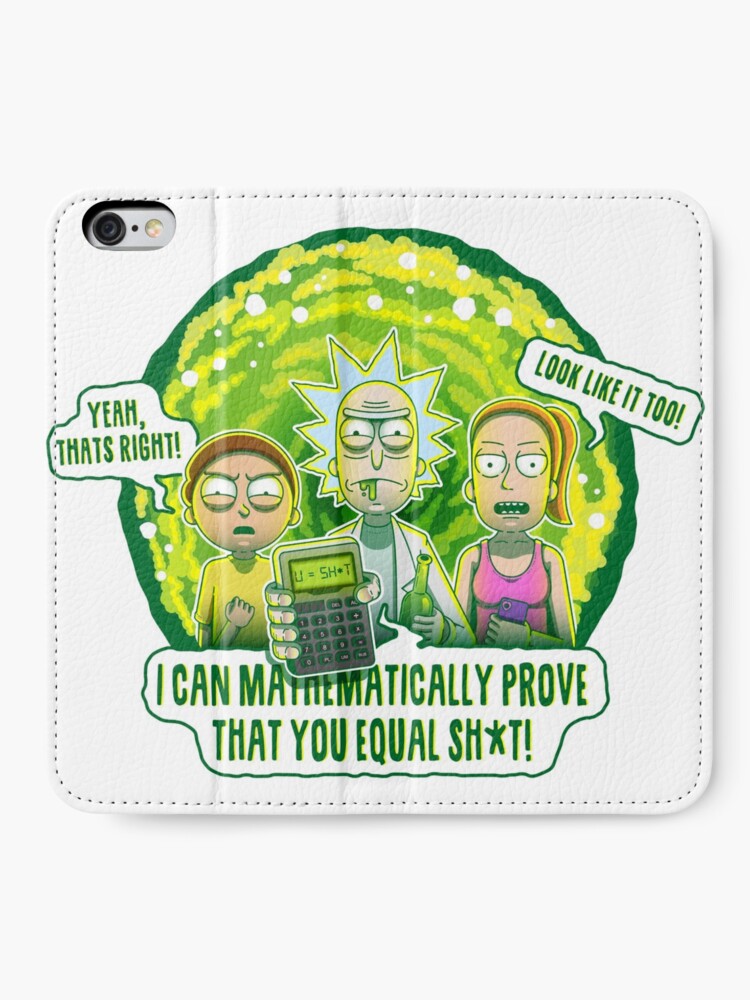 Alternate view of U = SH*T iPhone Wallet