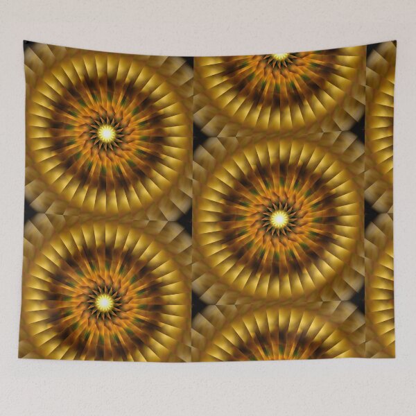 Item preview, The Golden Radiating Sun Wheel designed and sold by Xzendor7 Digital Art Creations.