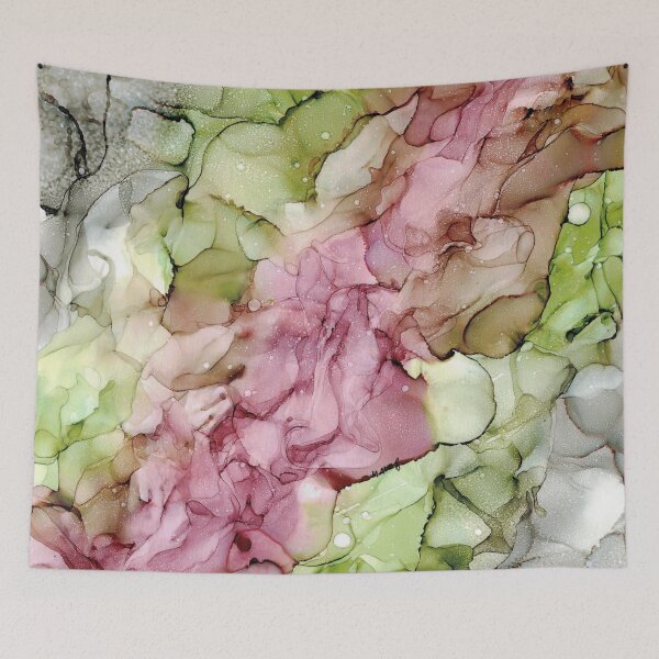 Item preview, Dark Rose: Original Abstract Alcohol Ink Painting designed and sold by herzart.