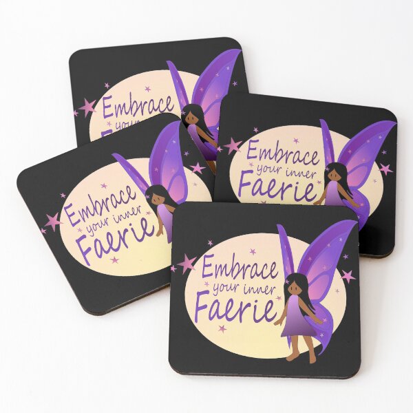Item preview, Embrace Your Inner Faerie  (Black / Brown faerie with long straigh hair) designed and sold by nutmegfairy.