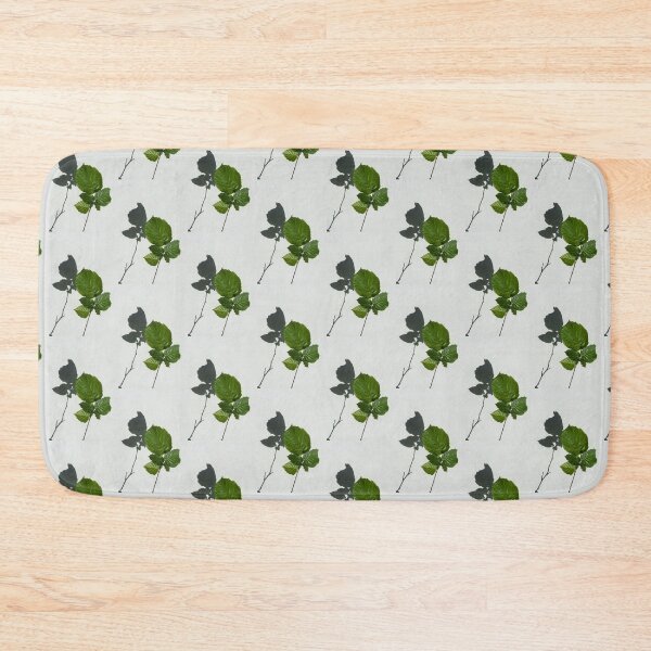 Item preview, Sophisticated Shadows - Glossy Hazelnut Leaves on White Stucco - Vertical View Upwards Left  designed and sold by Georgia Mizuleva.