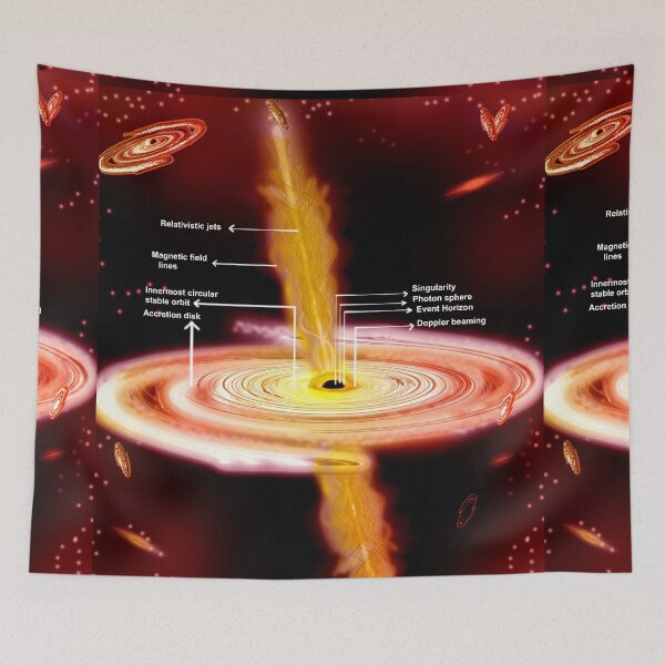 Item preview, Relativistic Jet Of Super Massive Black Hole designed and sold by Red bubble Artist.