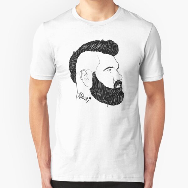 BeefCakeBoss - black lines Slim Fit T-Shirt