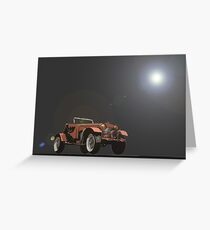 Vintage Sports Car Greeting Card