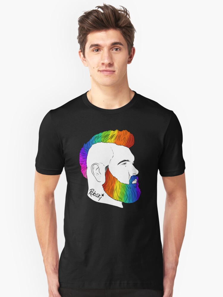 Alternate view of BeefCakeBoss - PRIDE edition Slim Fit T-Shirt