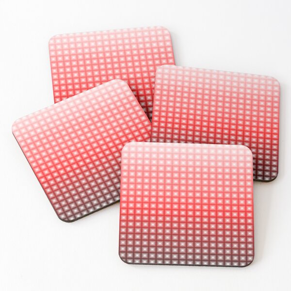 Item preview, checkered stripes 3 - geomatric grid pattern red  designed and sold by ApArtPaintings.