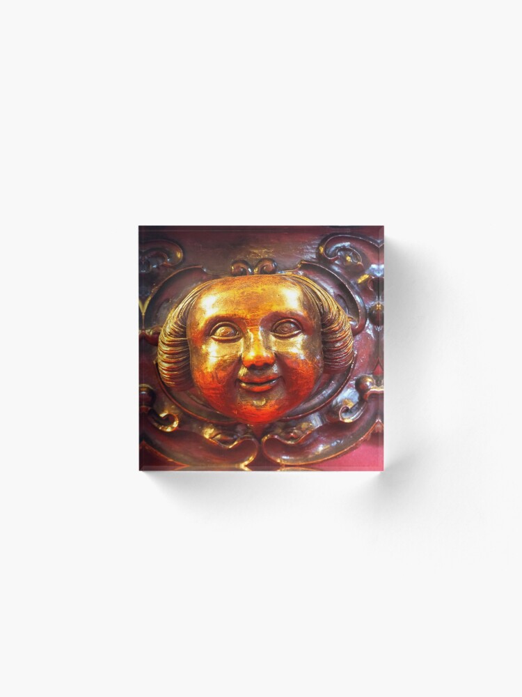 Alternate view of a smiling face Acrylic Block