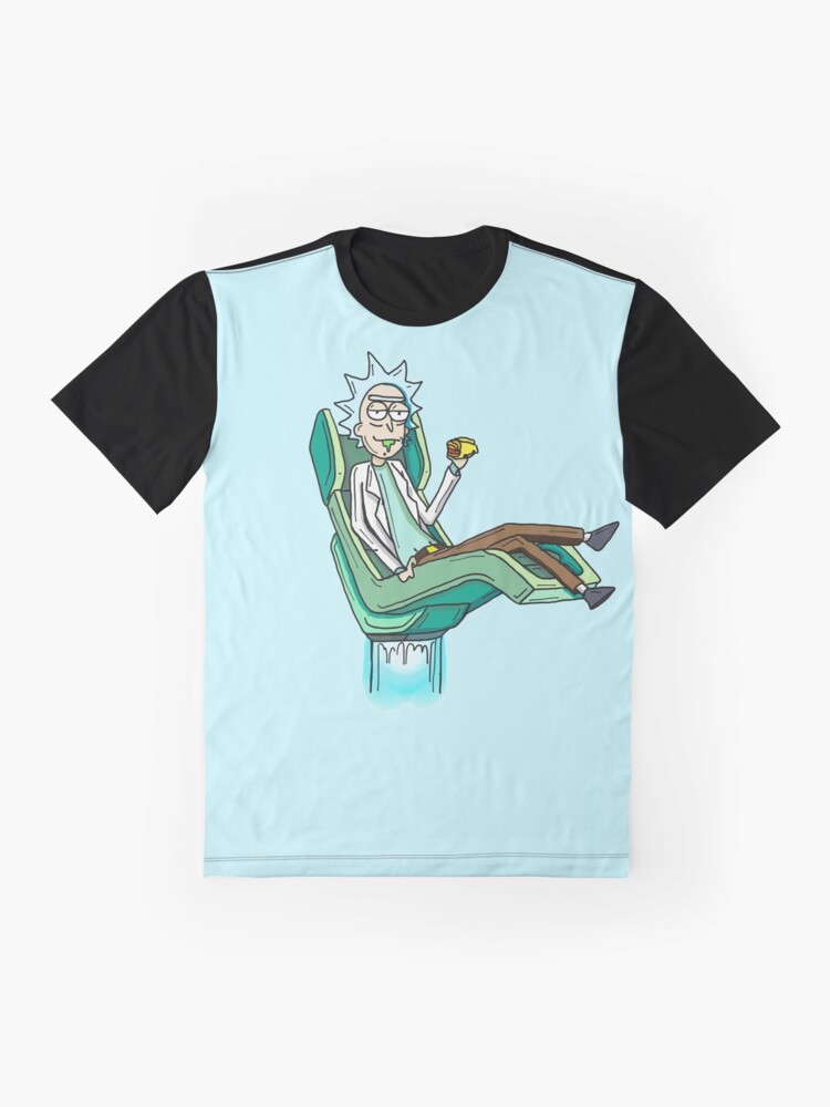 Alternate view of Rick Sanchez from Rick and Morty™ Hover Chair from Season 4 Graphic T-Shirt