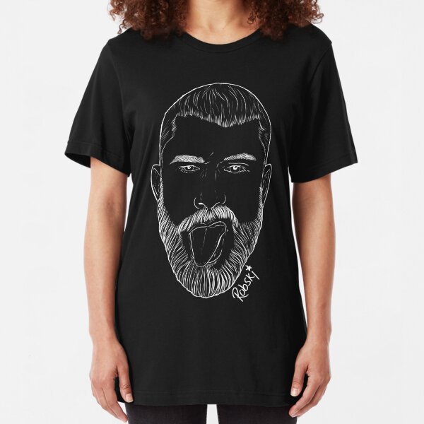 Scott Humpreys - white lines Slim Fit T-Shirt