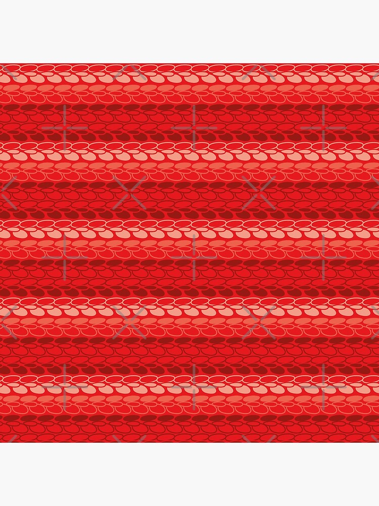 Faux slip stitch crochet pattern with red hues by nobelbunt