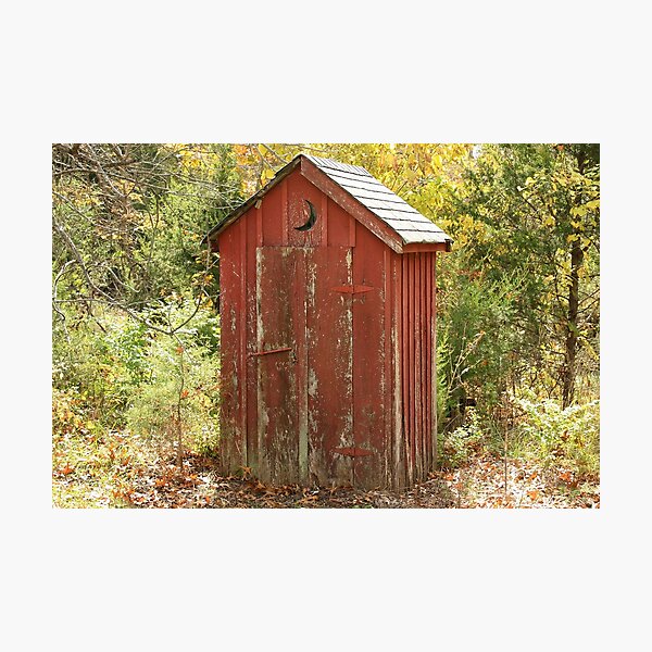 Old Outhouse Photographic Print