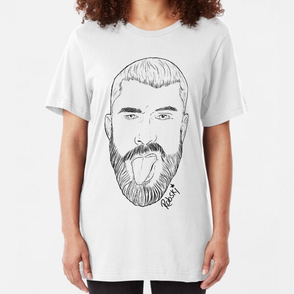 Scott Humpreys - Black lines Slim Fit T-Shirt