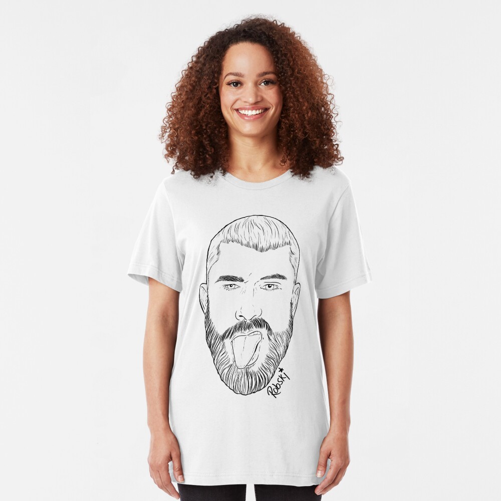 Scott Humpreys - Black lines Slim Fit T-Shirt