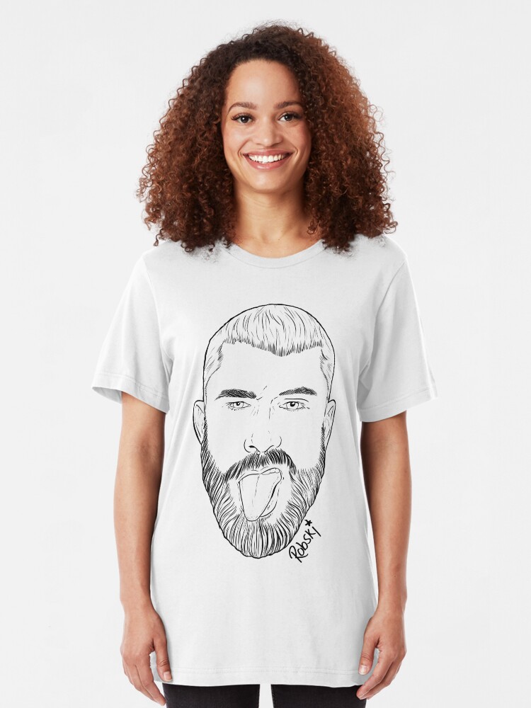 Alternate view of Scott Humpreys - Black lines Slim Fit T-Shirt