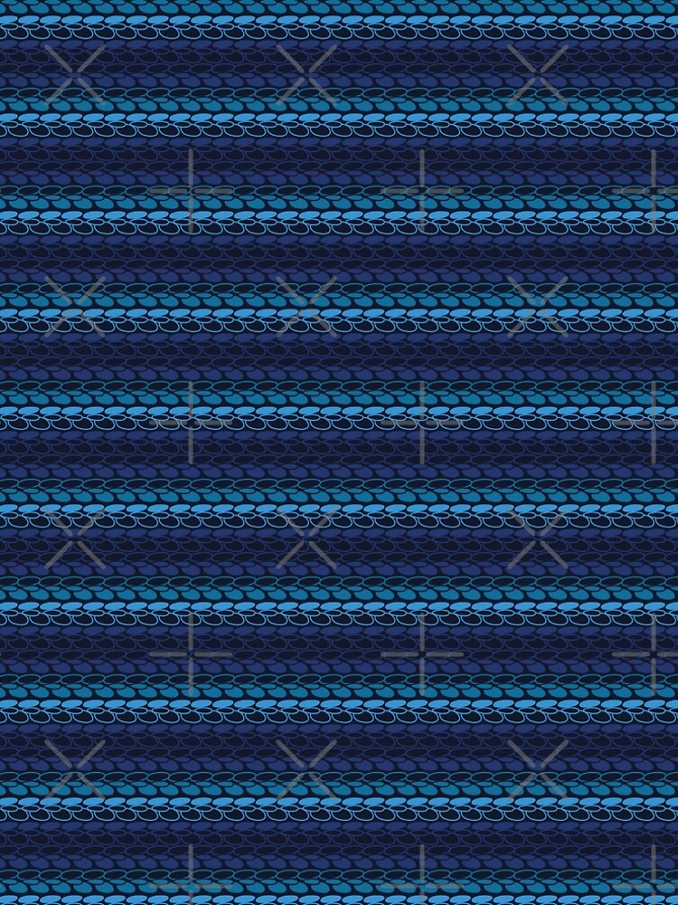 Faux slip stitch crochet pattern with blue hues by nobelbunt