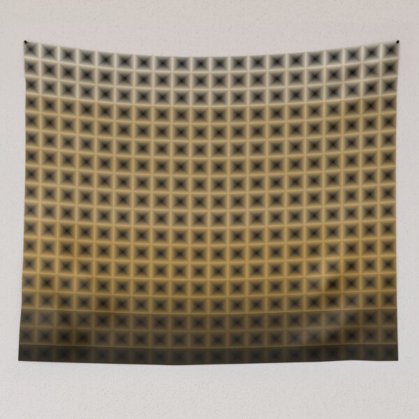 Item preview, checkered stripes 7 - geomatric grid pattern brown designed and sold by ApArtPaintings.