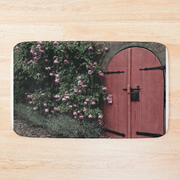 Item preview, Rose Bush Decorated Old Door designed and sold by YLArt.
