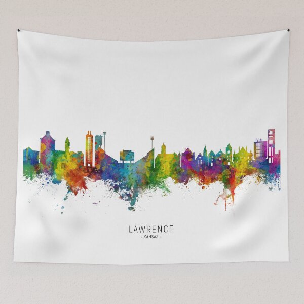 Item preview, Lawrence Kansas Skyline designed and sold by ArtPrints.