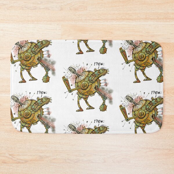Item preview, Robot under attack designed and sold by Gammaraybots.