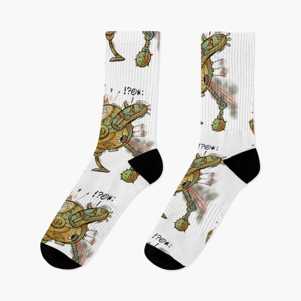 Item preview, Robot under attack designed and sold by Gammaraybots.