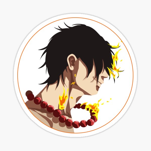 Ace One Piece Stickers Redbubble