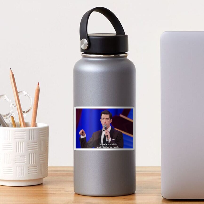 John Mulaney My Wife Bit Sticker By Doodledelle Redbubble