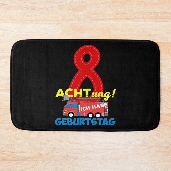 Item preview, Fire engine Attention Alarm I am 8 years 8th birthday designed and sold by 2blackcherries.