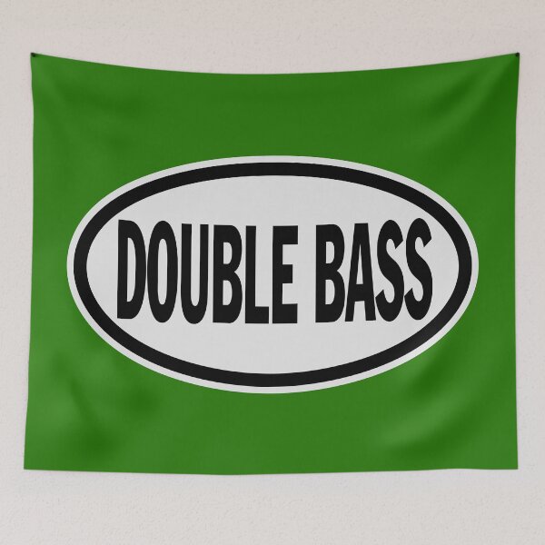 Item preview, DOUBLE BASS OVAL ART designed and sold by WOOFANG.