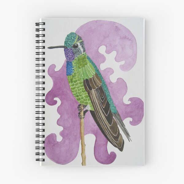 Item preview, Colibrí delante de una mancha púrpura designed and sold by AlinaGordon.