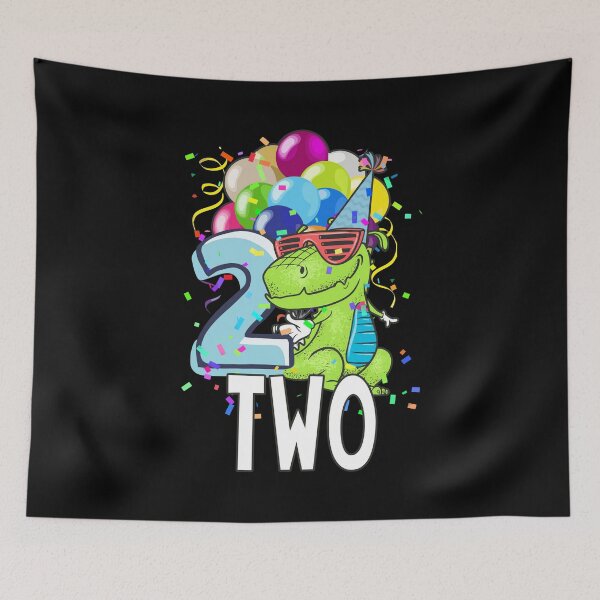 Item preview, 2nd Birthday 2 Year Old Boy Dinosaur T-Rex Gift designed and sold by 2blackcherries.