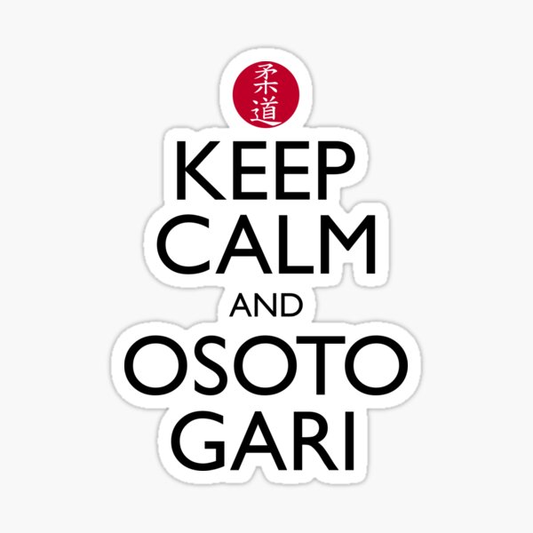 Vista previa del artículo con la obra «Keep Calm and Osoto Gari - Judo», diseñado y vendido por Ripper19.