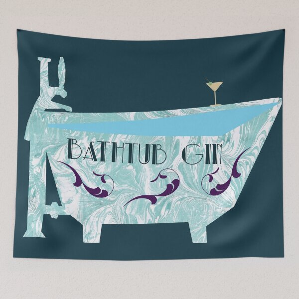 Item preview, Art Deco Bathtub Gin designed and sold by MarbleCloud.