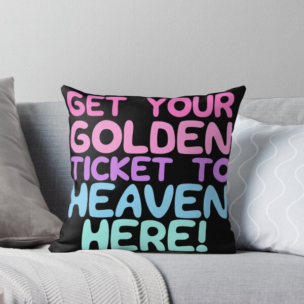 Item preview, Get your golden ticket to heaven pink vintage designed and sold by Scoopivich.